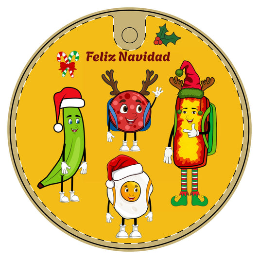 Dominican Food Ceramic Ornament - Mangu con los tres golpes Decoration