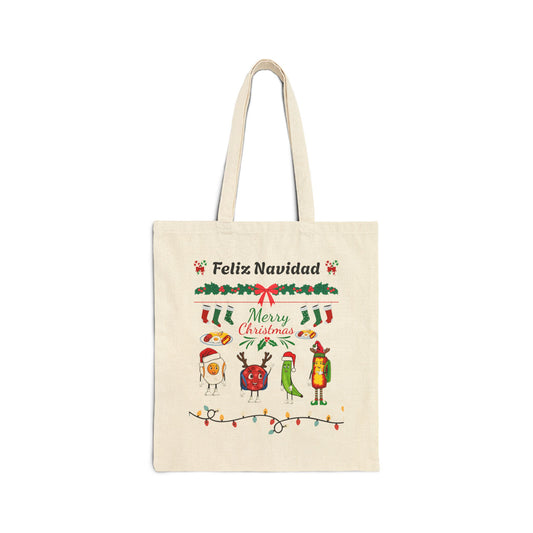 LIMITED EDITION - Feliz Navidad Christmas Tote Bag - Mangu Con Los Tres Golpes