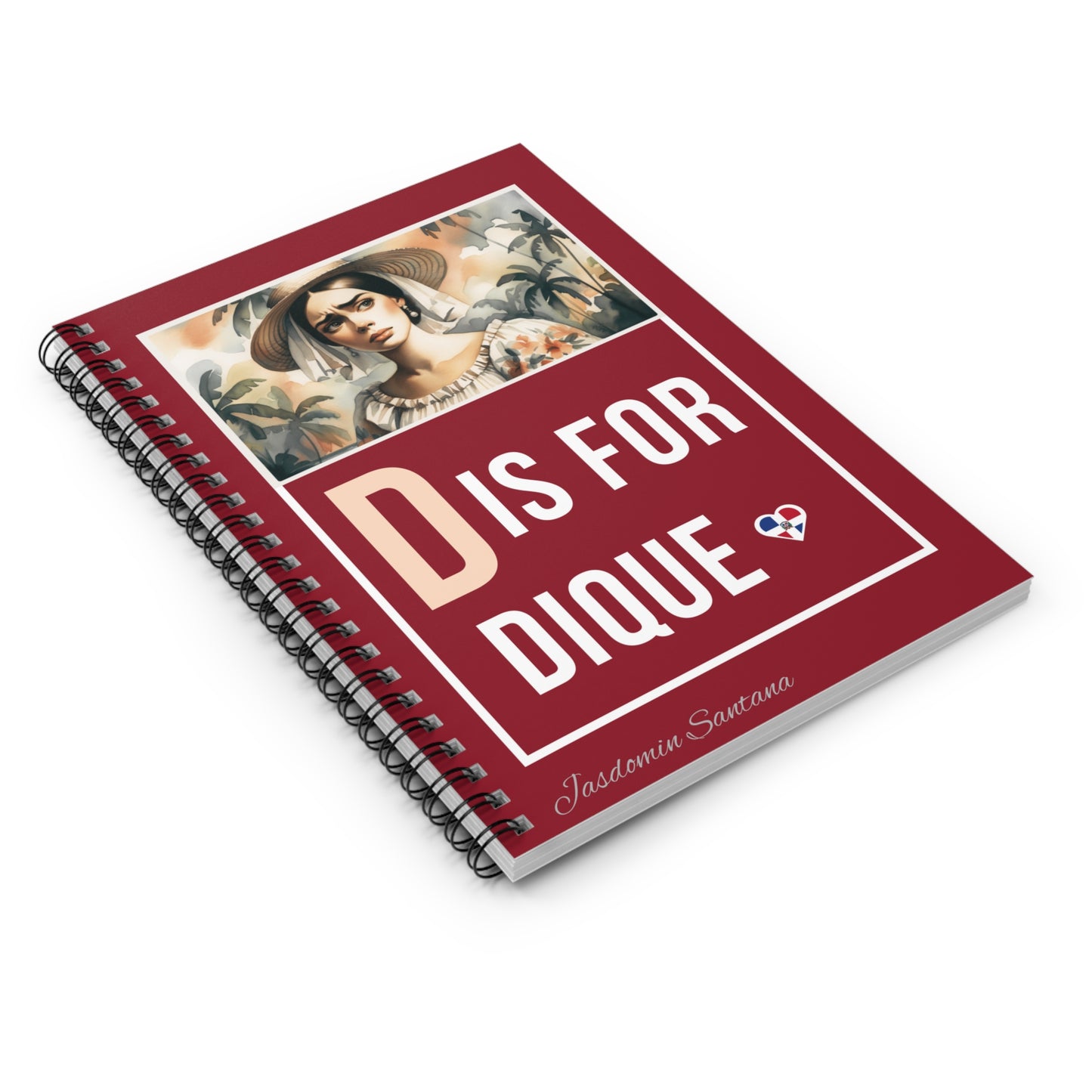 D is for Dique - Spiral Notebook - Ruled Line